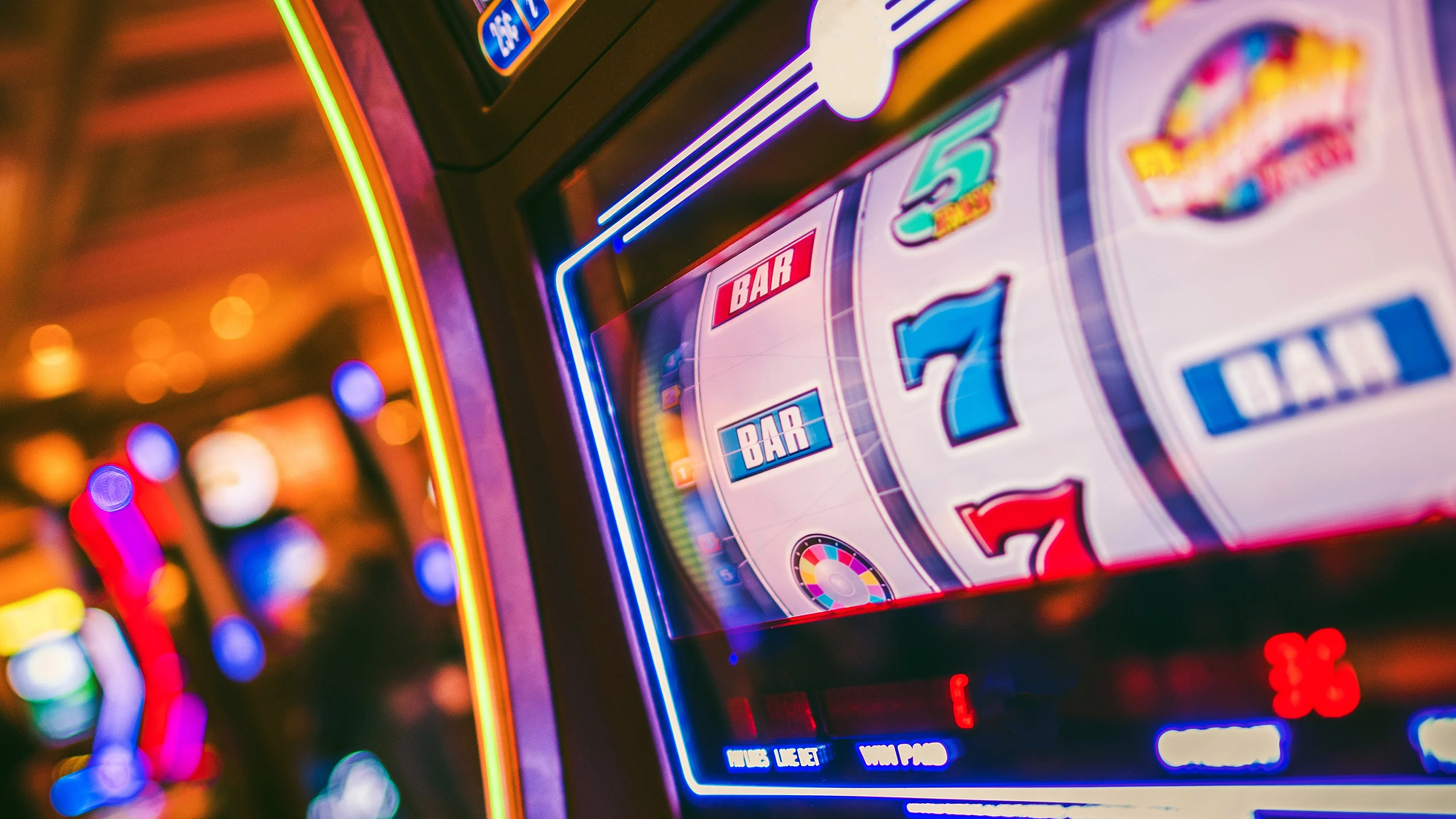 Electronic gaming machine in a casino 