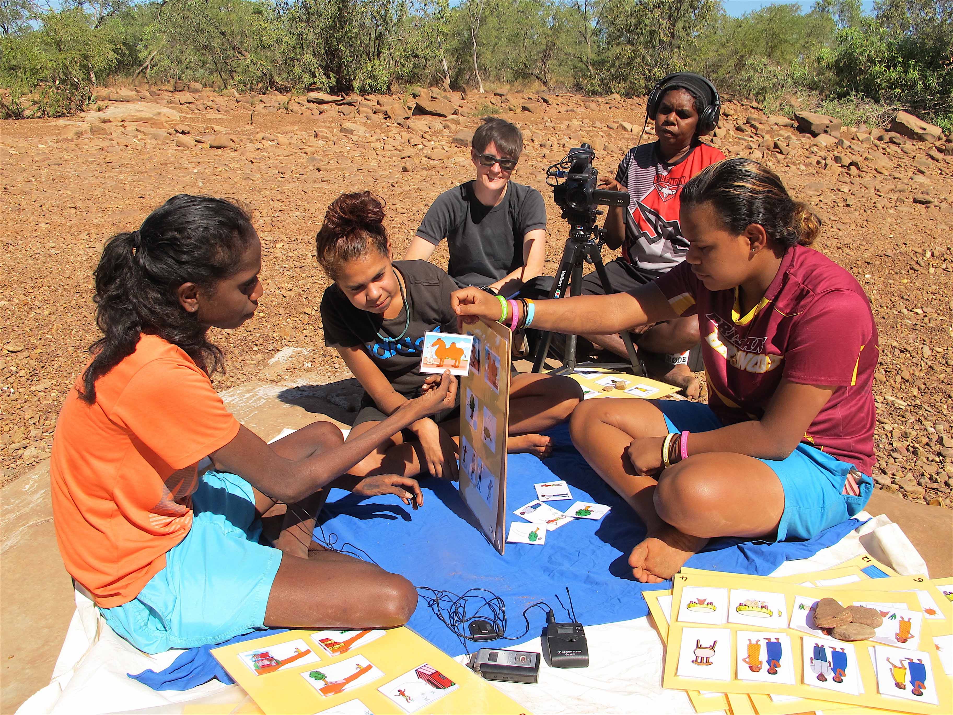 elicity Meakins and Cassandra Algy have worked with Gurindji people in northern Australia to document their language (Photo: Jennifer Green 2017)