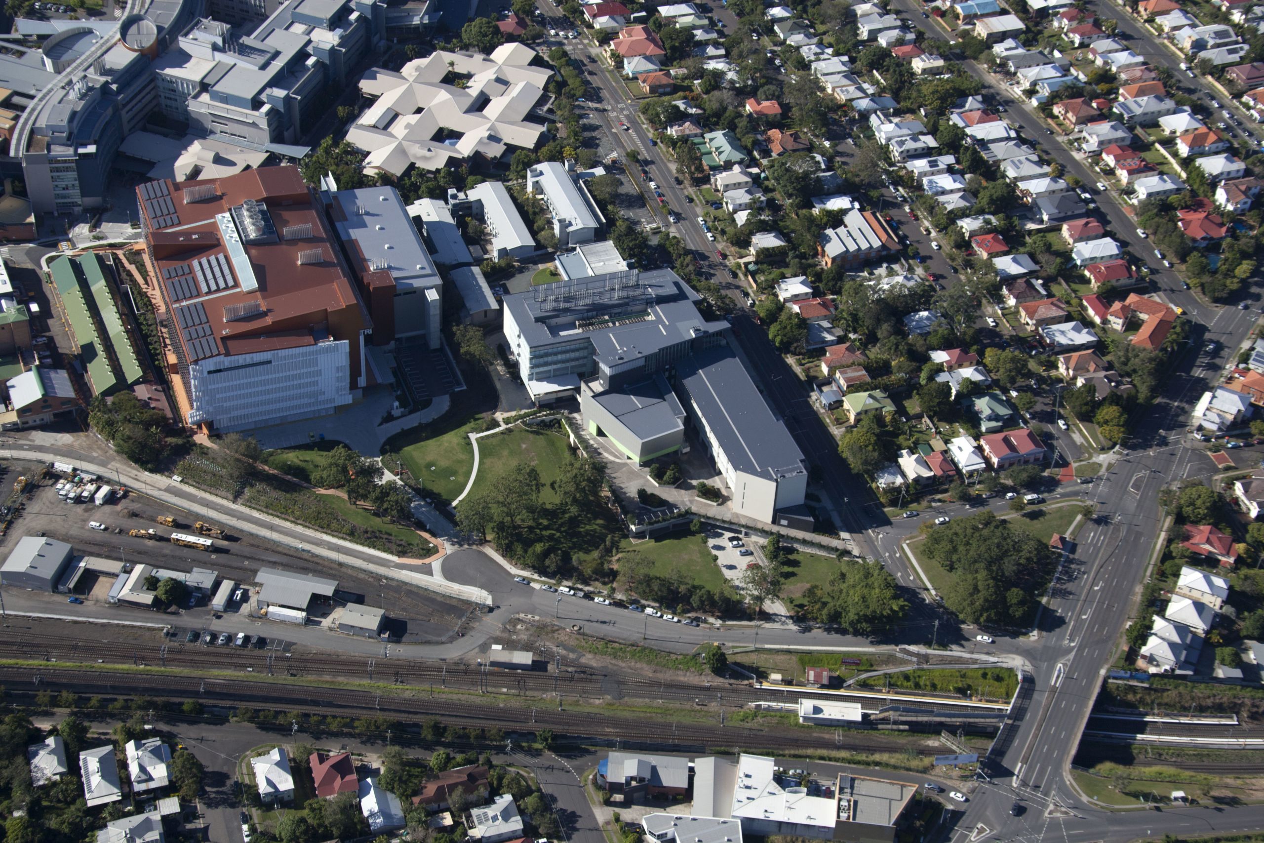 Aerial view of Princess Alexandra Hospital