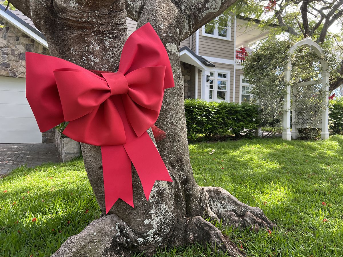 Daytime Christmas decorations