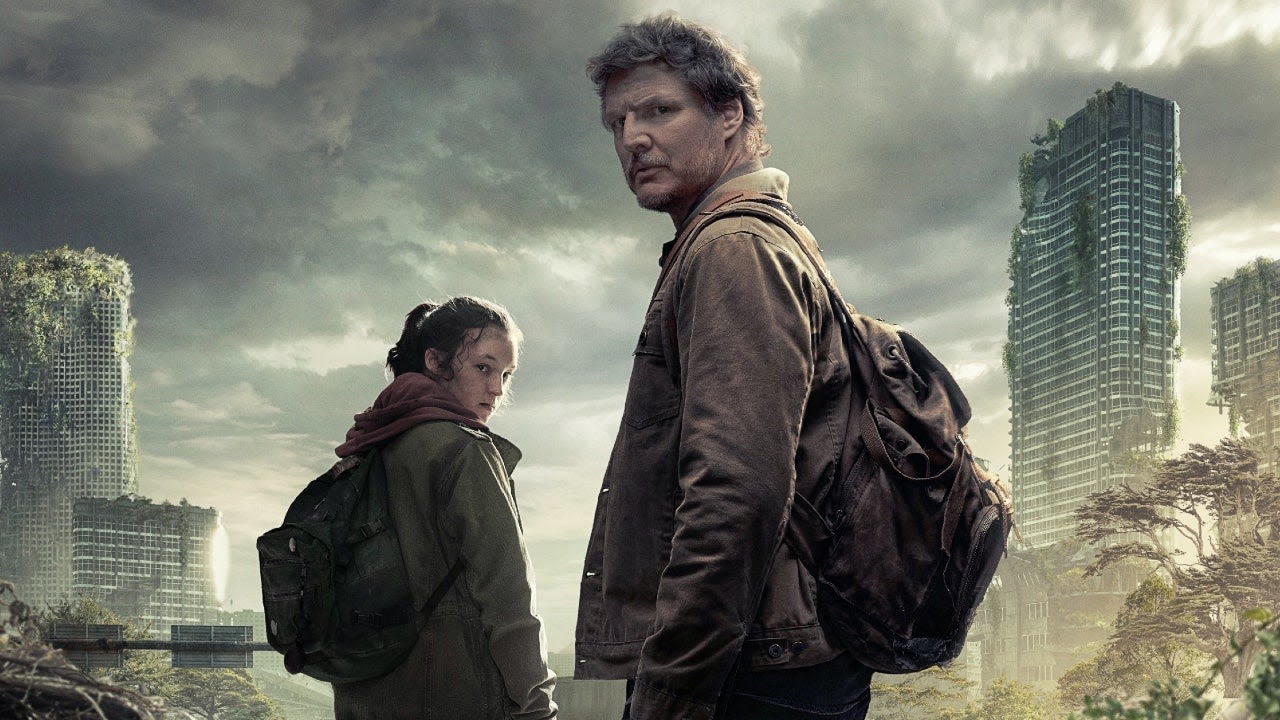 Ellie and Joel, portrayed by Bella Ramsey and Pedro Pascal, are the 2 main characters in The Last of Us. Image: HBO