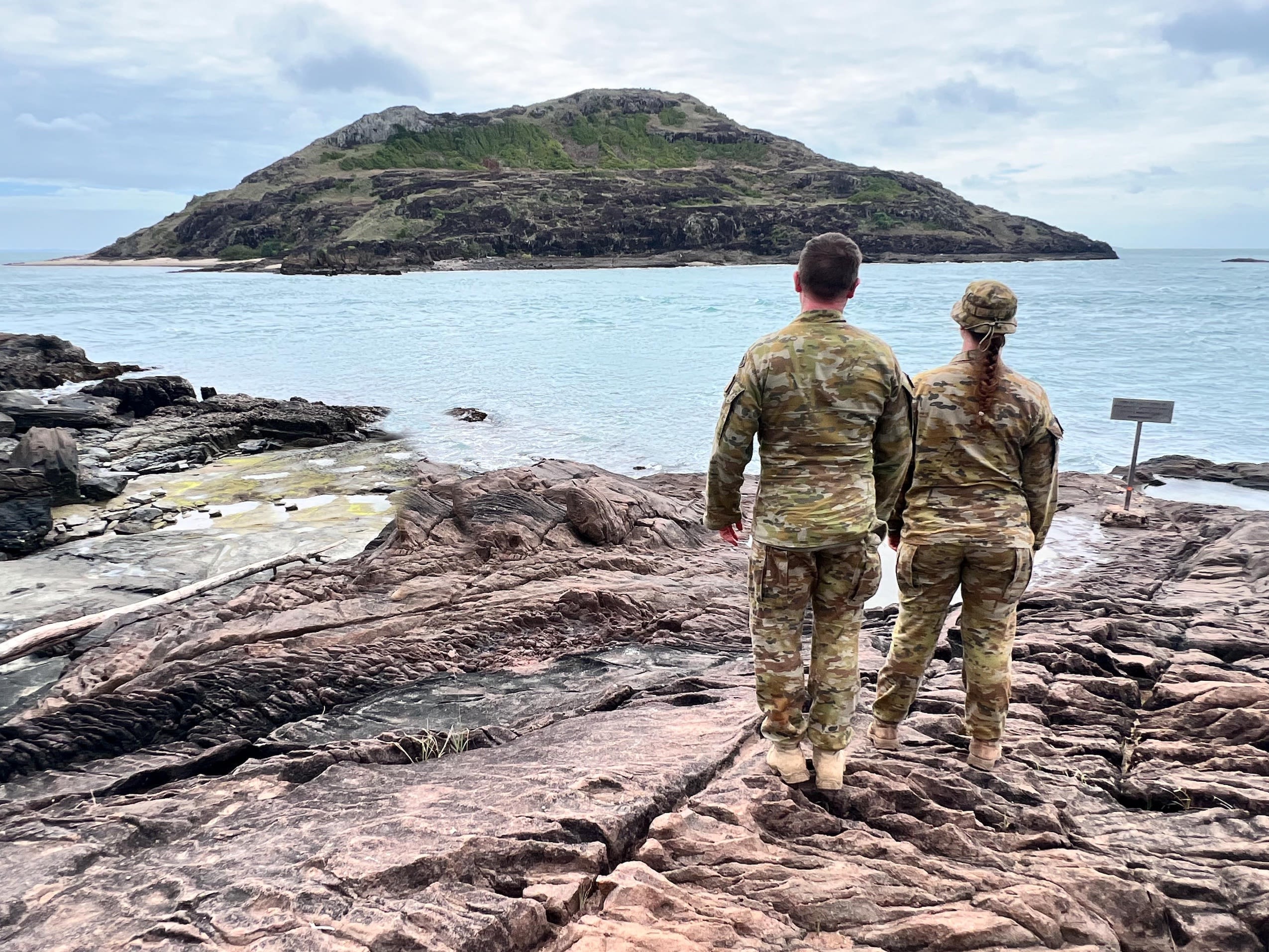 Australian Defence Force personnel at the northernmost point of Australia. Image: Adobe Stock/Ryan