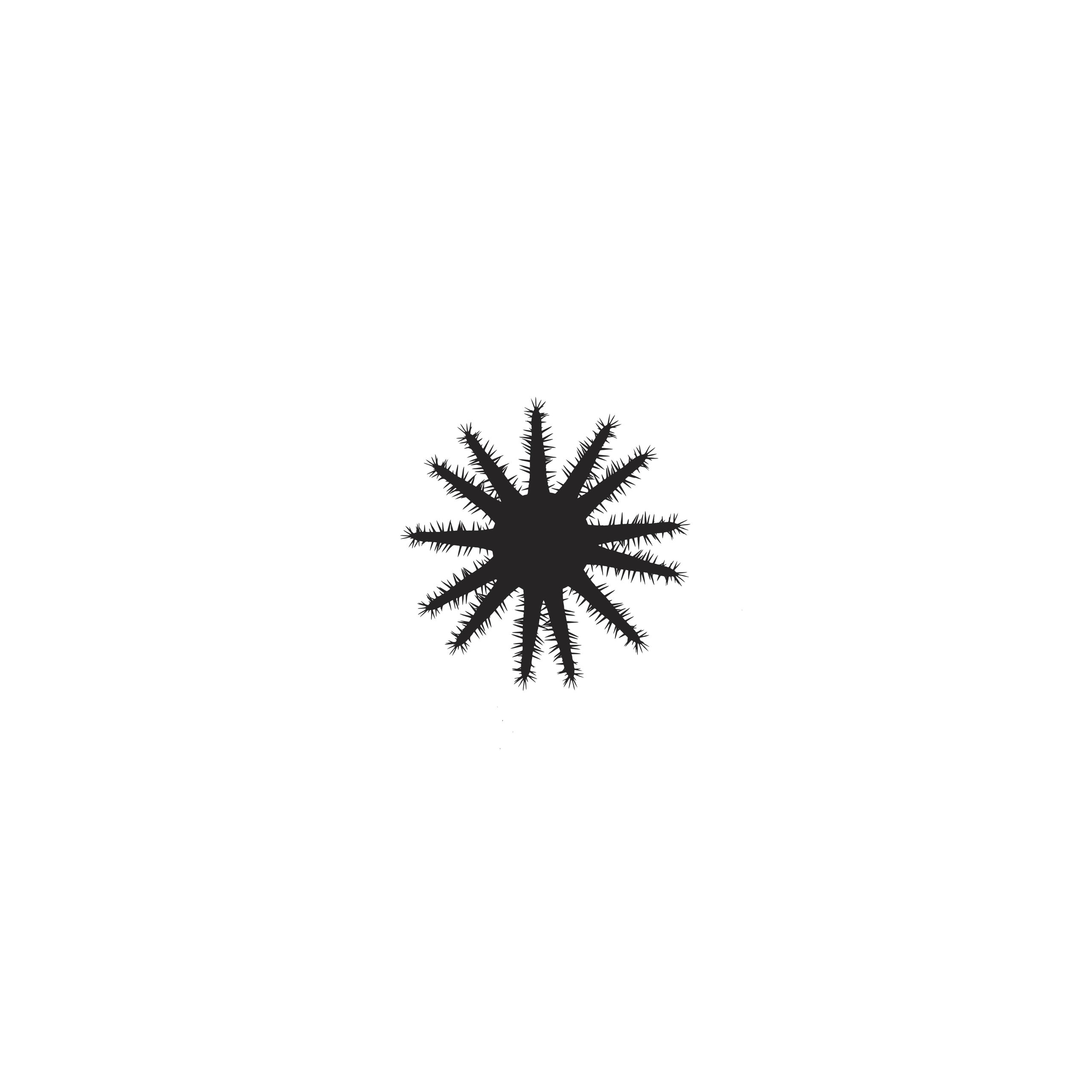 Icon showing the silhouette of the Crown of thorns starfish.