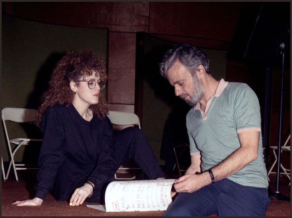 Bernadette Peters and Stephen Sondheim
