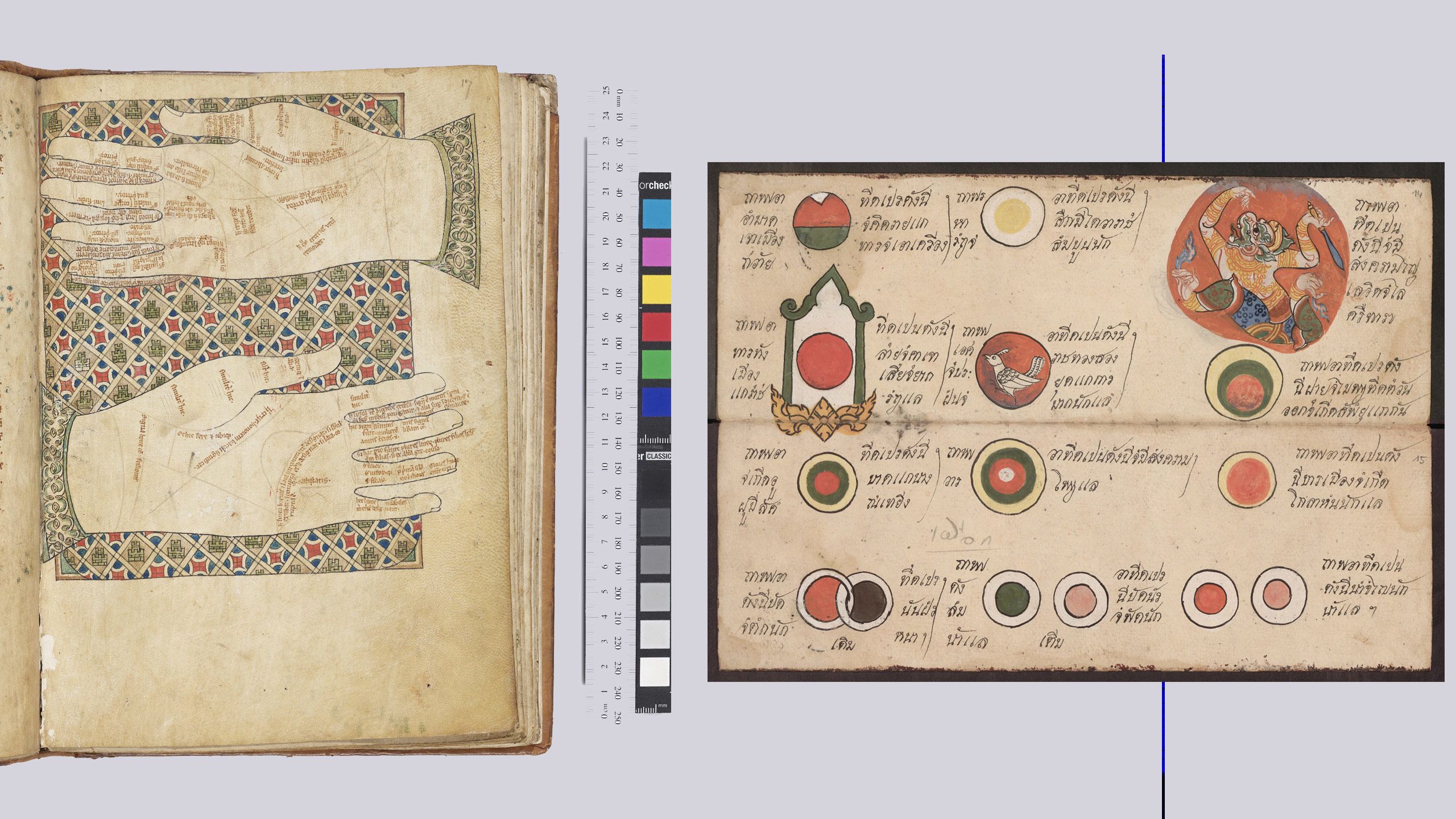 image of very old illustrations of astrological divinations 