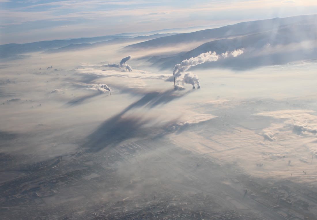 Air pollution of Ulaanbaatar. Image: Saka Bayarsaikhan.