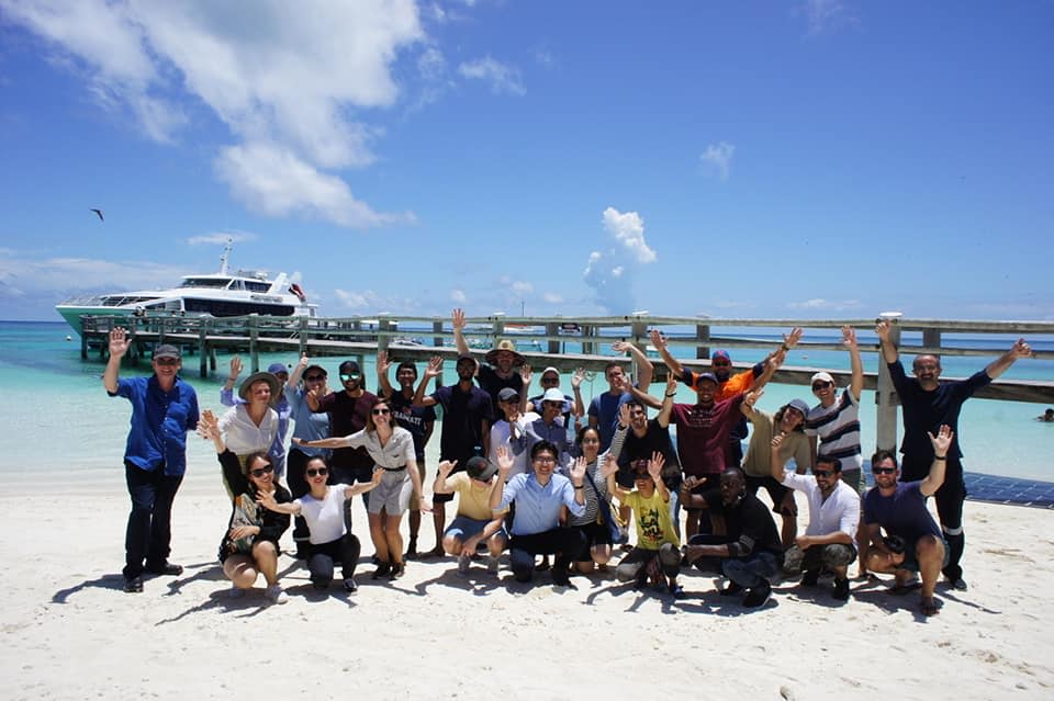 The Master's students visiting the Great Barrier Reef. Image: Saka Bayarsaikhane: Saka Bayarsaikhan
