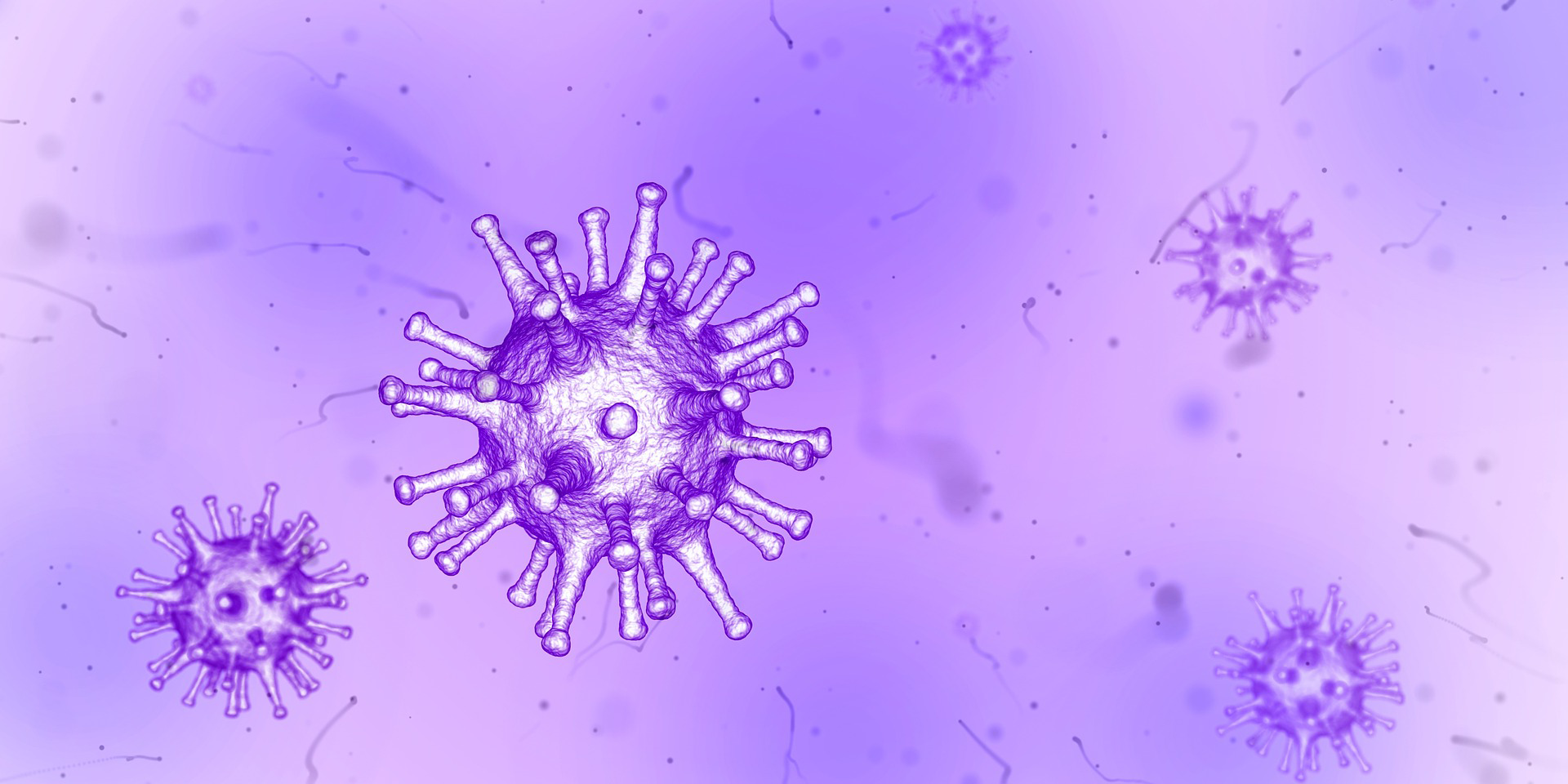 virus graphic inverted colours