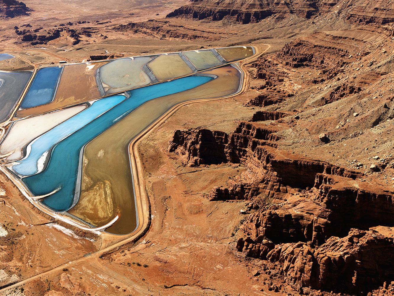 Tailings pond in rural Utah
