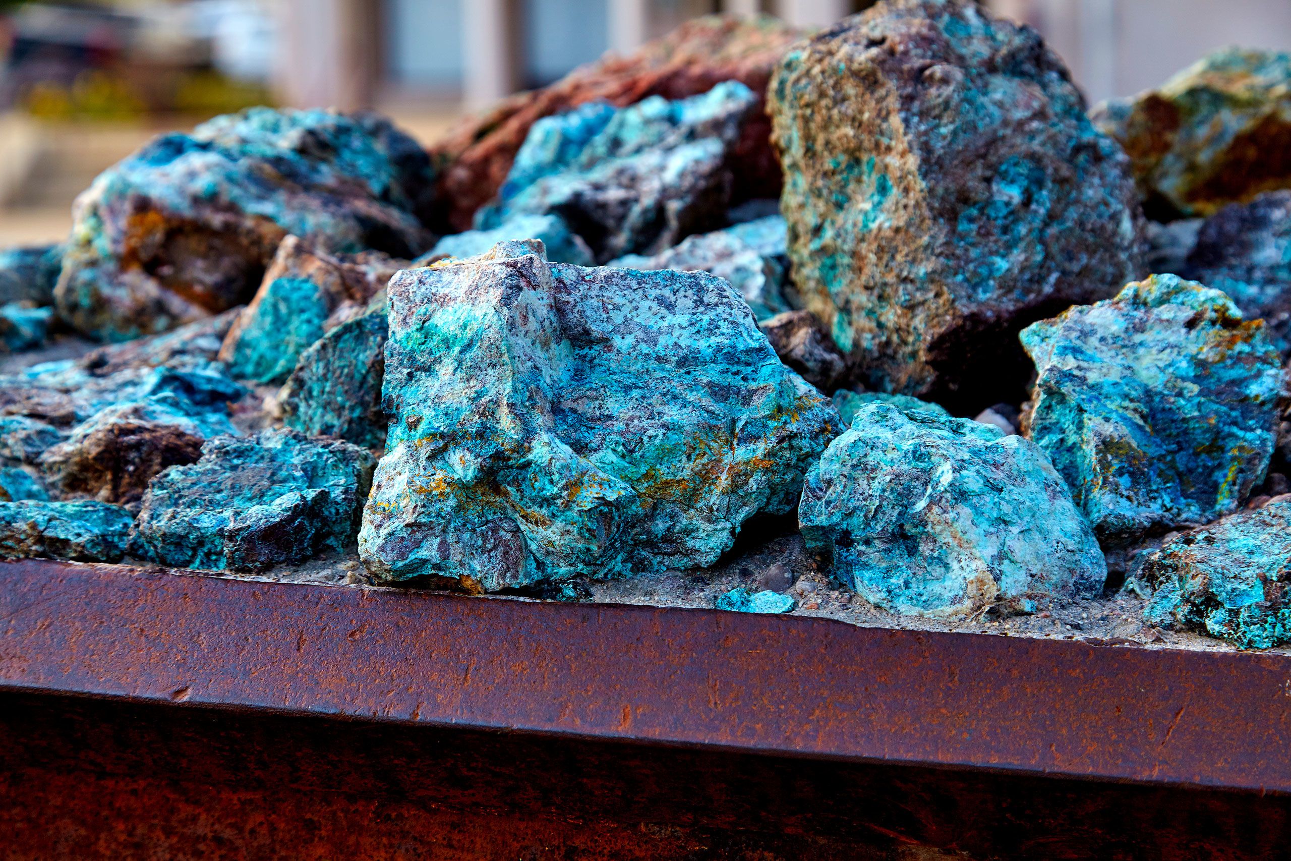 Raw copper ore